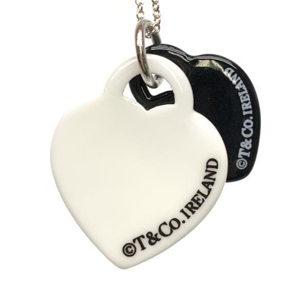 Tiffany Double Heart Necklace Silver 2639$